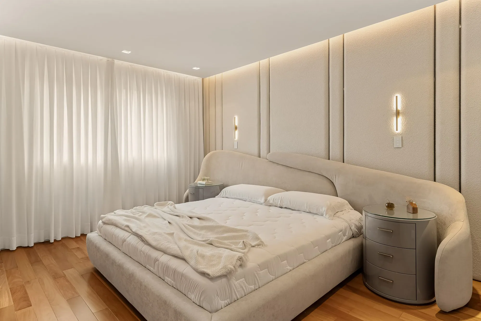 Suíte Zaha — projeto com peças Bed and Room